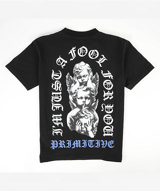 Primitive Kids Dedication Black Heavyweight T-Shirt