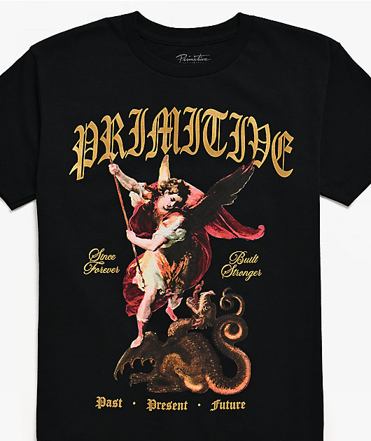 Primitive Kids Defend Black T-Shirt
