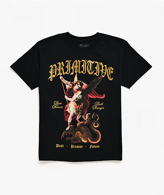 Primitive Kids Defend Black T-Shirt
