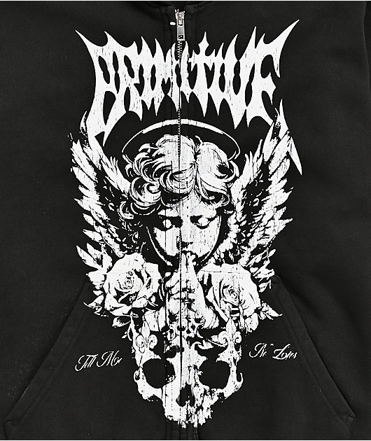 Primitive Kids Thinker Black Zip Hoodie