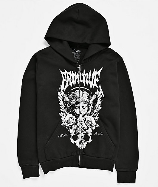 Primitive Kids Thinker Black Zip Hoodie