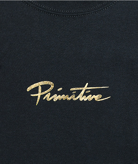 Primitive Mini Nuevo Gold Foil Black T-Shirt