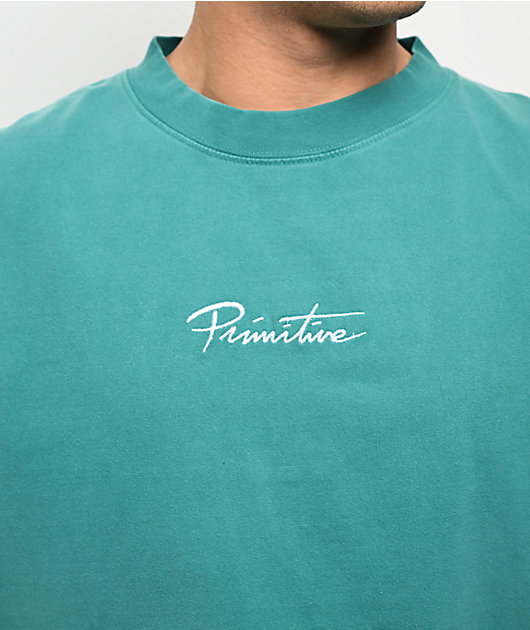 Primitive Mini Nuevo Teal Heavyweight T-Shirt