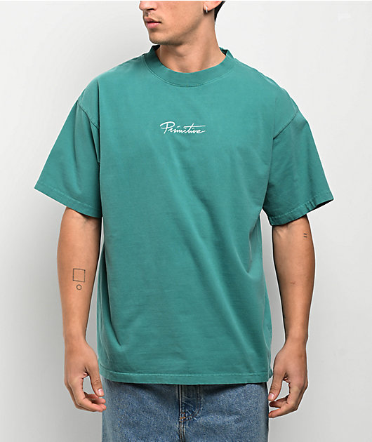 Primitive Mini Nuevo Teal Heavyweight T-Shirt