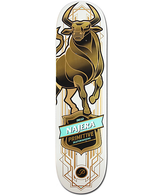 Primitive Najera Bull 8 25 Tabla De Skate Zumiez