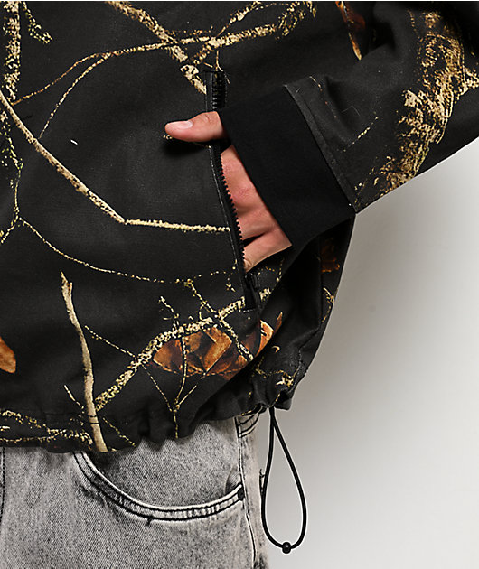 Primitive Night Owl Black Camo Anorak Jacket | Zumiez