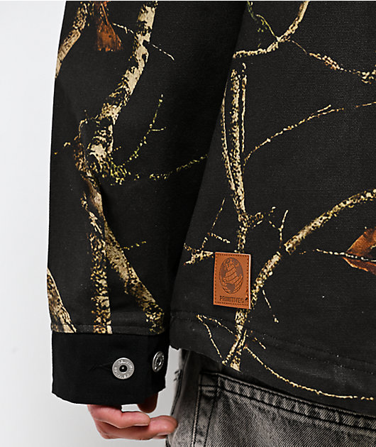 Primitive Night Owl Black Camo Anorak Jacket
