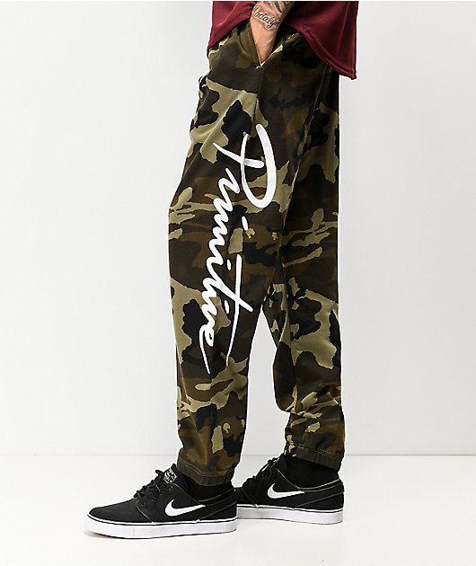 camo fleece sweatpants