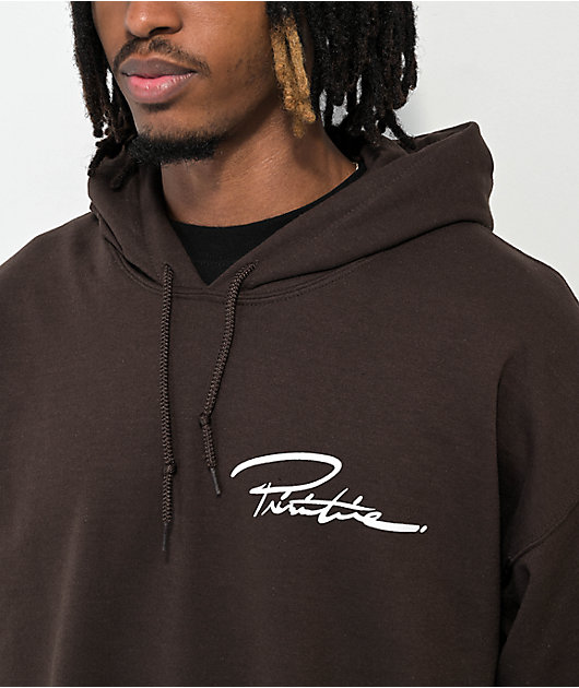 MAN Signature Embroidered Oversized Hoodie