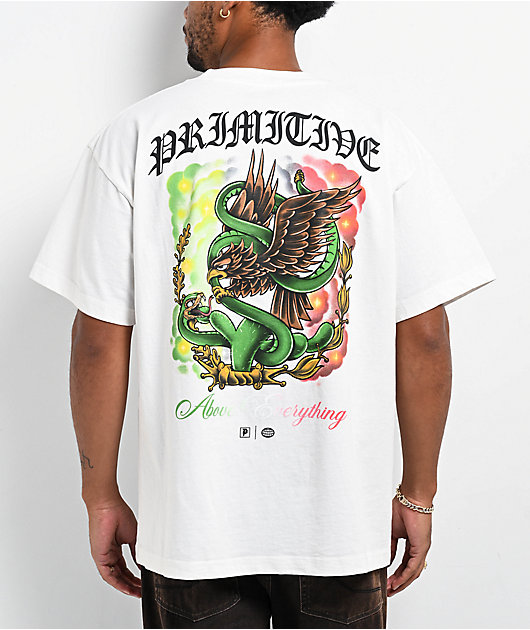 Primitive Por Vida White T-Shirt | Zumiez