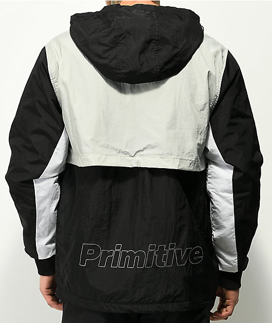 ウェア  Prime Jacket - Brick Primitive Prime Black, Grey & White Anorak Jacket | Zumiez