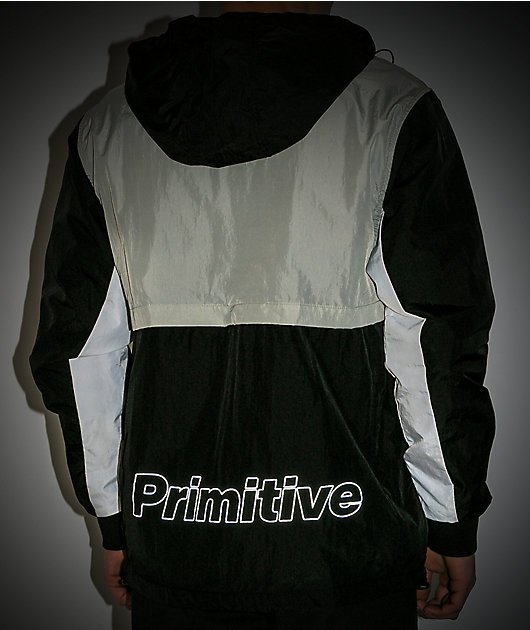 Primitive Prime Black, Grey & White Anorak Jacket | Zumiez