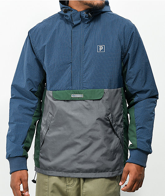 Primitive Prime chaqueta anorak azul y verde