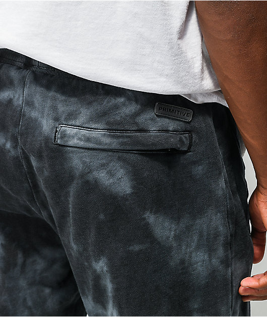 Primitive Rosebud Black Dye Wash Sweatpants