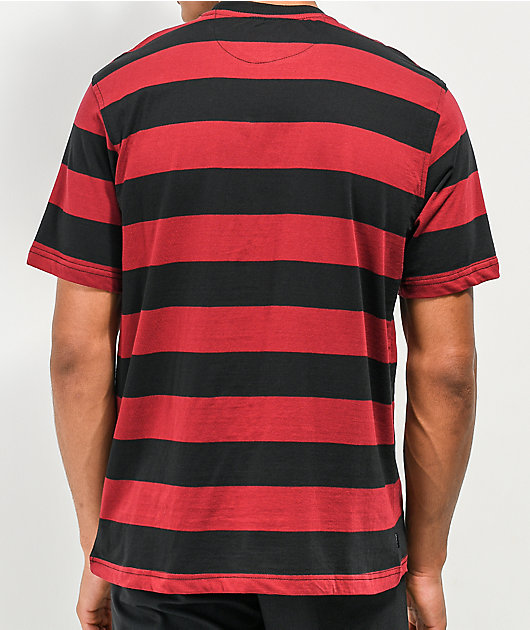 spiselige Blacken Udgravning Primitive Rosebud Red & Black Stripe T-Shirt