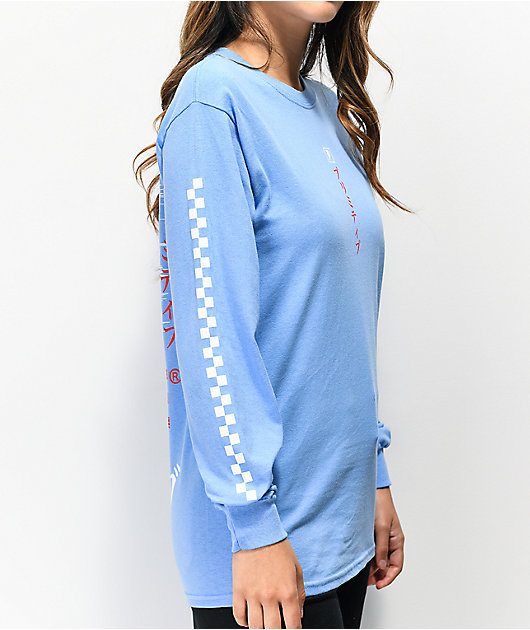 blue champion long sleeve shirt womens