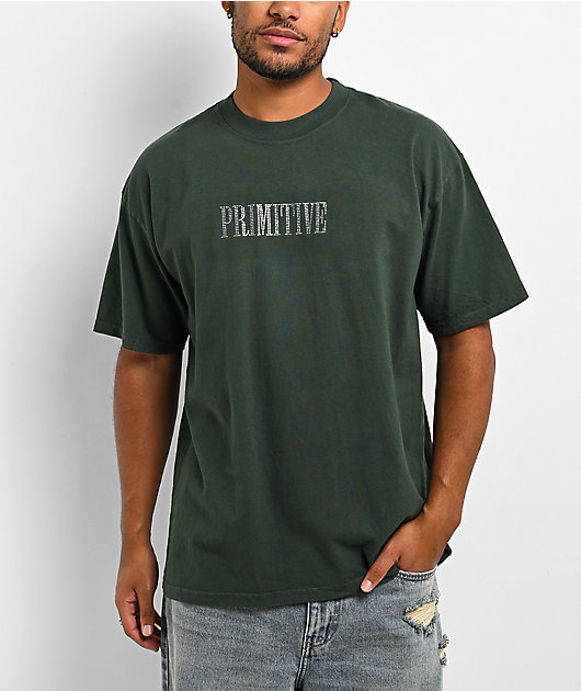 Primitive Shakers Rhinestone Green Heavyweight T-Shirt