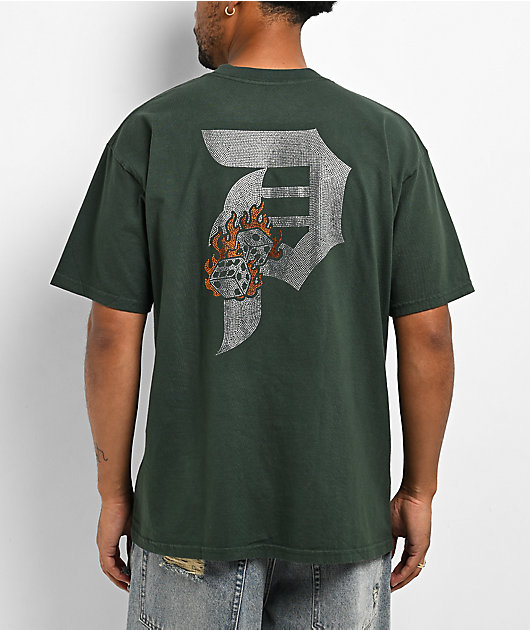 Primitive Shakers Rhinestone Green Heavyweight T-Shirt