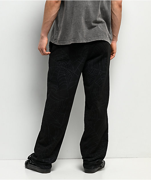 Primitive Spin Black Fleece Sweatpants | Zumiez