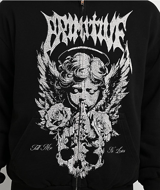 Primitive Thinker Black Zip Hoodie