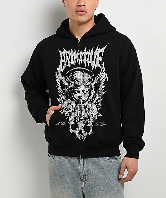 Primitive Thinker Black Zip Hoodie