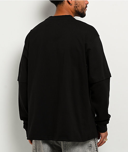 Primitive Threat Black 2Fer Long Sleeve T-Shirt