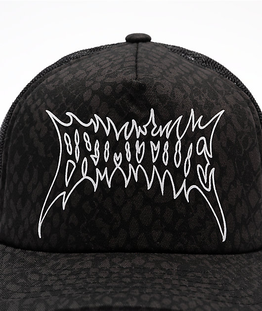 Primitive Threat Scale Black Trucker Hat