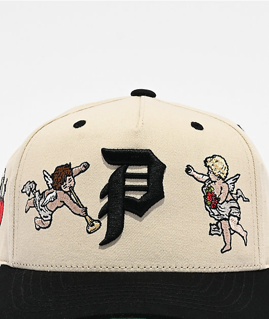 Primitive Triumph A Frame Cream & Black Snapback Hat