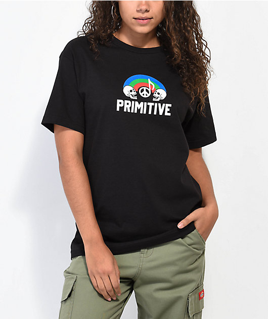 Primitive Tuned Peace Music Black T-Shirt