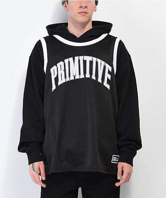 Primitive Twofer Black Hooded Basketball Jersey Zumiez