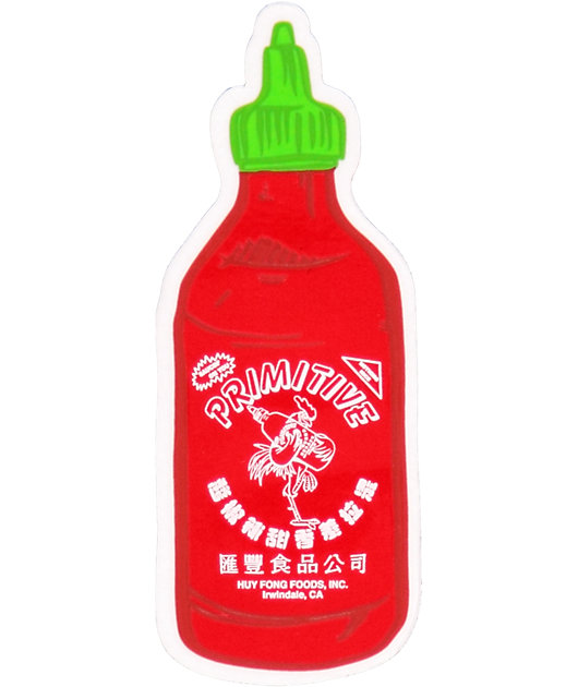 Primitive X Huy Fong Bottle Sticker