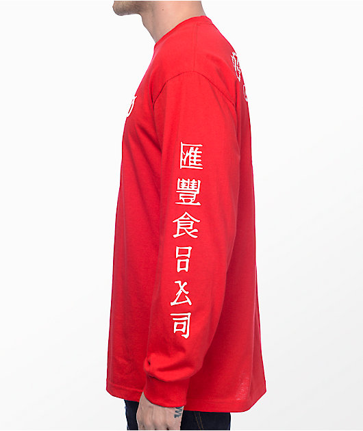 Primitive X Huy Fong Red Long Sleeve T-Shirt