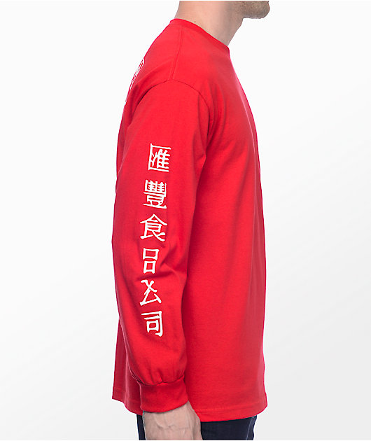 Primitive X Huy Fong Red Long Sleeve T-Shirt