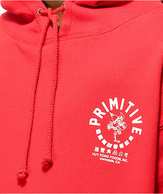 Primitive X Huy Fong Rooster Red Hoodie