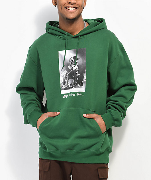 Primitive x Bob Marley Heartache Green Hoodie Zumiez