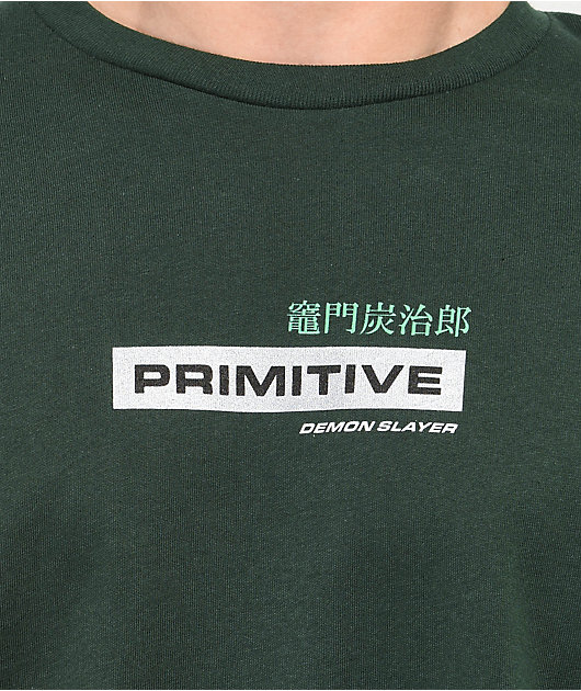 Primitive x Demon Slayer Tanjiro Camiseta Dirty P