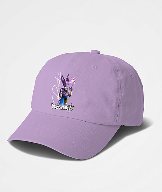 Primitive x Dragon Ball Super Beerus Orb Lavender Strapback Hat