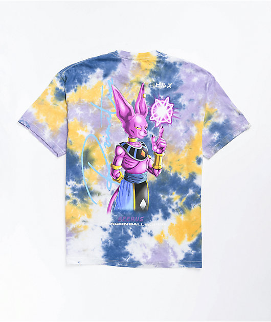 Primitive X Dragon Ball Super Beerus Orb Purple Tie Dye T Shirt Zumiez