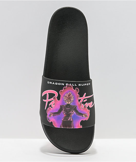 Primitive x Dragon Ball Super Goku Black Rose Slide Sandals 