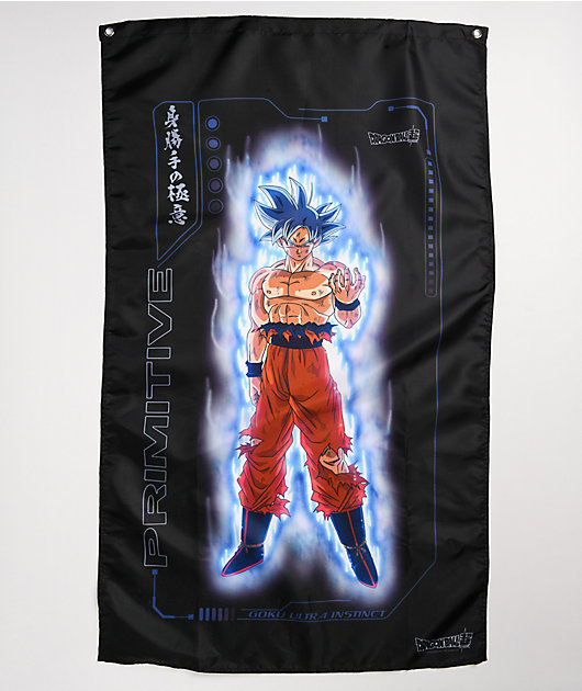 Primitive x Dragon Ball Super Goku Ultra Instinct Black Banner