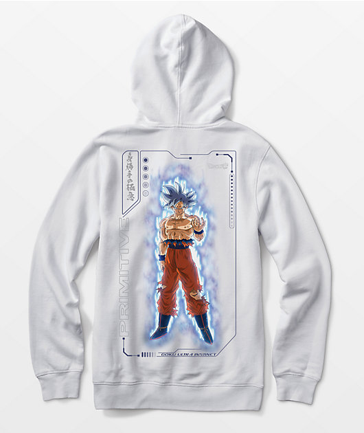 Primitive x Dragon Ball Super Ultra Instinct White Hoodie