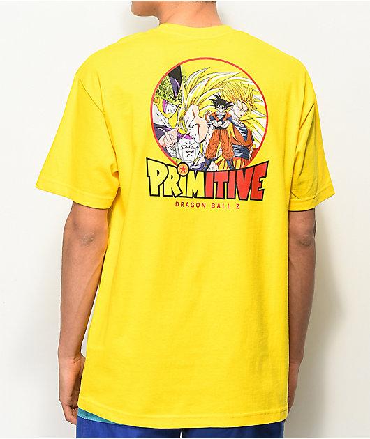 Primitive x Dragon Ball Z Circle Yellow T-Shirt