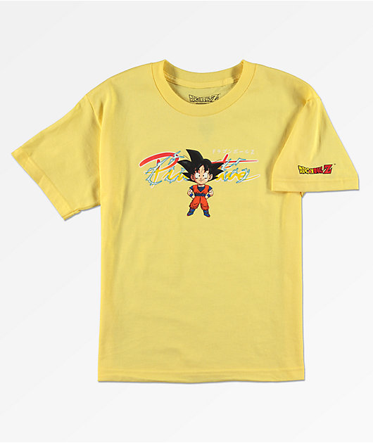 Primitive Dragon Ball Z camiseta amarilla para
