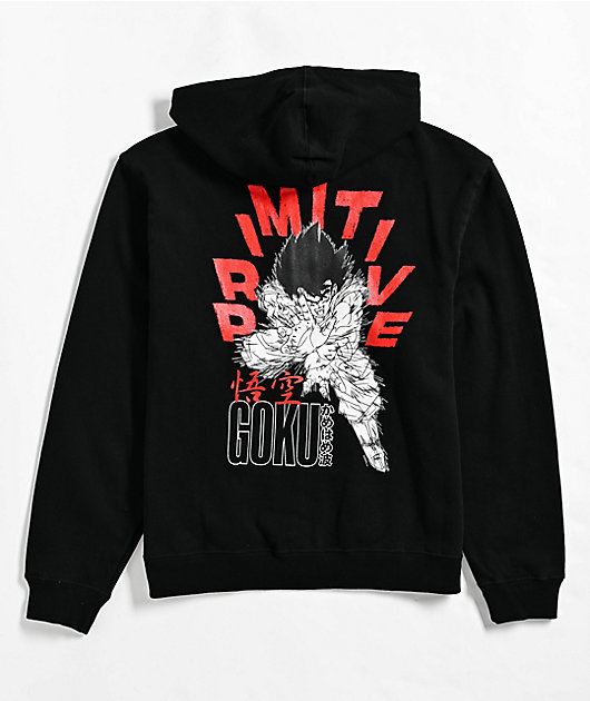 U*様 乾*宗様 U*様 【即日発送】　black design zip boo Primitive x Dragon Ball Z Kids Goku Energy Black Zip Hoodie | Zumiez