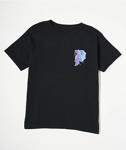 Primitive x Dragon Ball Z Kids Vegeta Levels Black T-Shirt | Zumiez