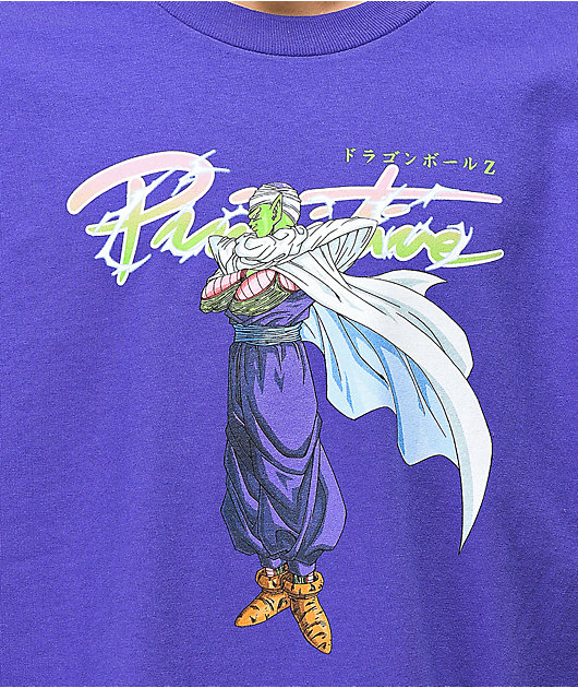 Primitive x Dragon Ball Z Nuevo Piccolo camiseta morada ...