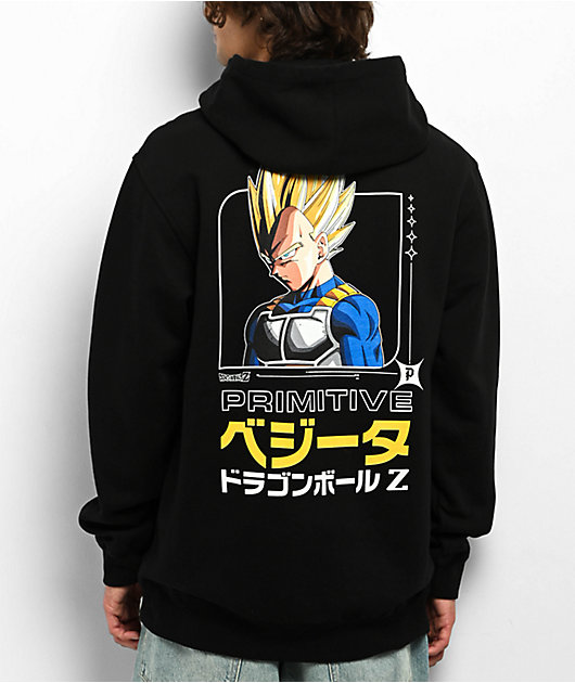 Junichi Primitive x Dragon Ball Z Saiyan Prince Black Hoodie | Zumiez