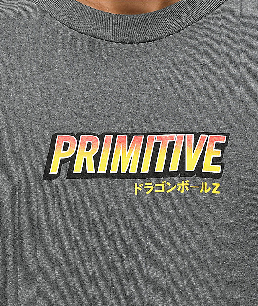 Primitive x Dragon Ball Z Super Saiyan Goku Charcoal T-Shirt | Zumiez
