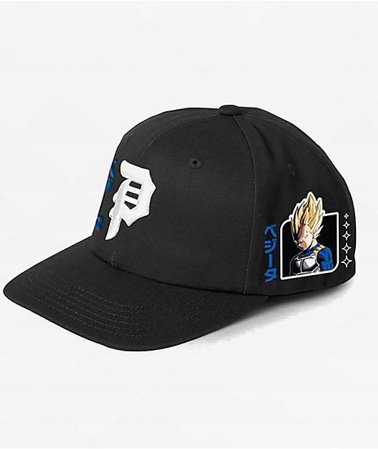 Primitive x Dragon Ball Z Vegeta Black Snapback Hat Zumiez