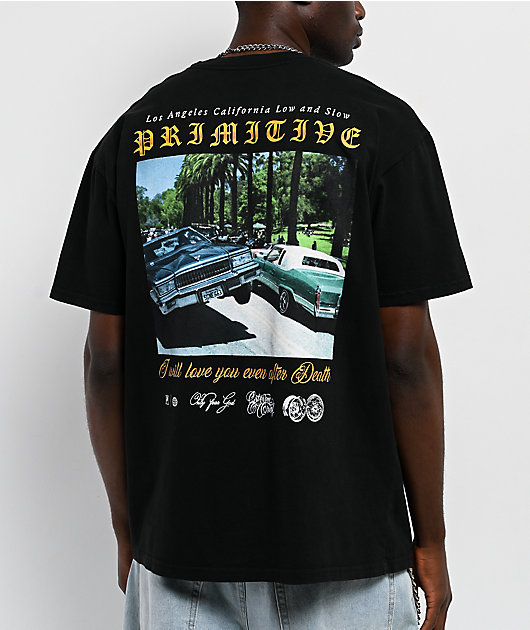 Primitive x Estevan Oriol Low & Slow Black Boxy T-Shirt | Zumiez